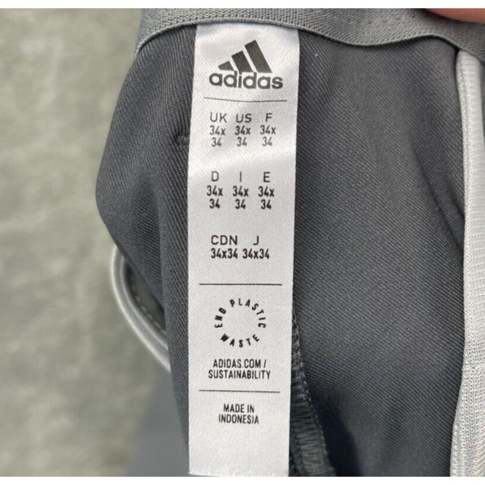 Adidas Men's Ultimate 365 Pants 34x40 Gray Golf Tapered Performance - Picture 6 of 10